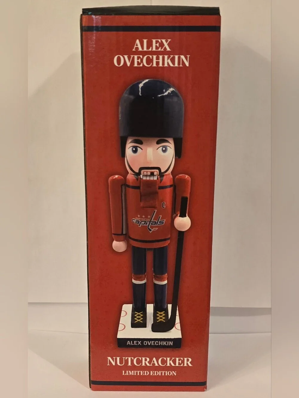 NHL Washington Capitals Alex Ovechkin Holiday Nutcracker NIB